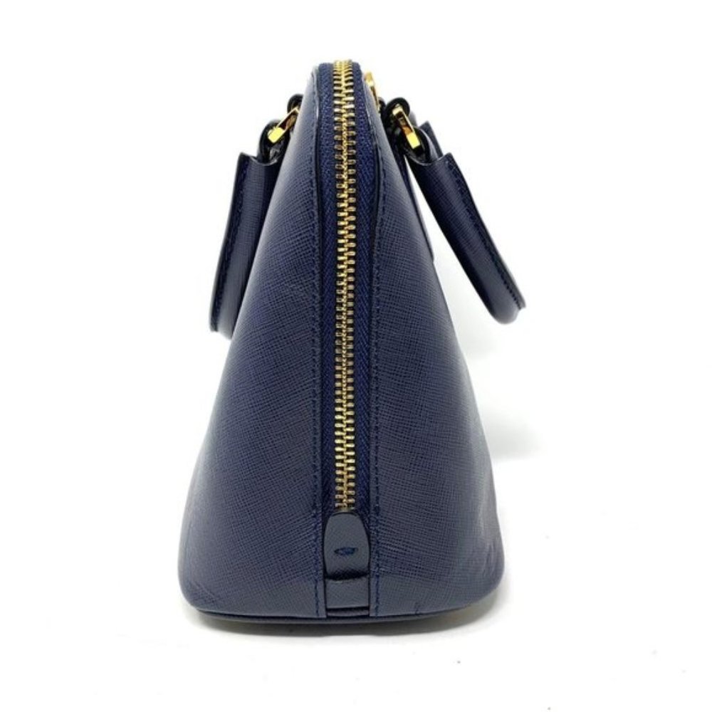 AUTH PRADA LOGOS SAFFIANO LUX LEATHER 2WAY BAG - Picture 4 of 13